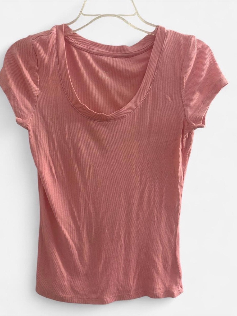 a new day Scoop Neck Short Sleeve Tee in Dusty Rose